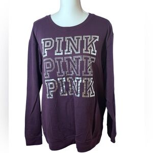 Victoria's Secret PINK Everyday Lounge Campus Crew Sweatshirt.